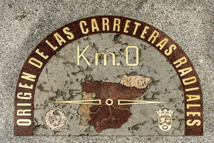 Kil�metro cero, el origen de las carreteras radiales de Espa�a