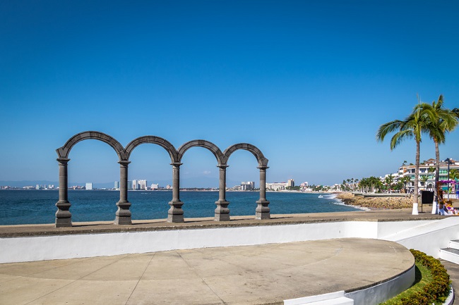 Puerto Vallarta arches on the Malecon